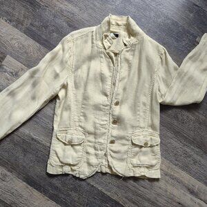 Linen Jacket by J Crew & Cargo Cropped Pants-by Supplies Sz M-Jacket & 6P-Pants